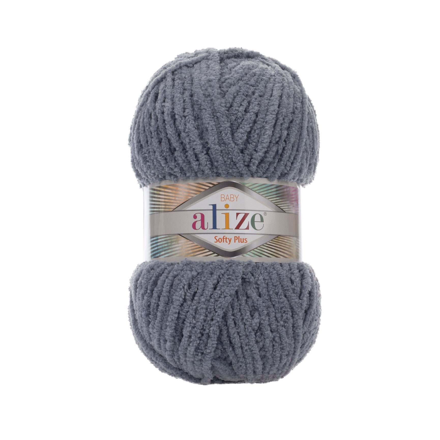 Alize Softy Plus El Örgü İpliği 87 Gri  - 1 ADET
