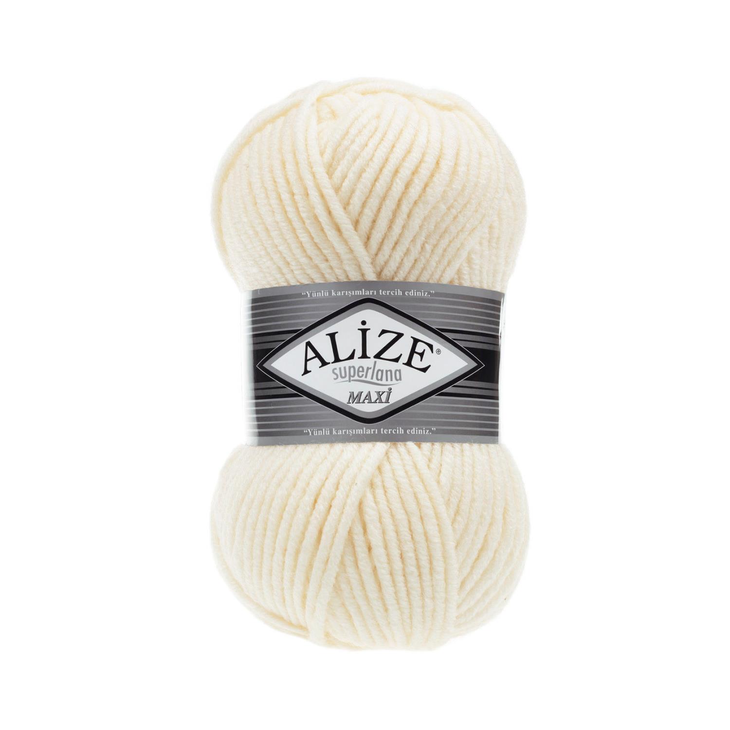 Alize Superlana Maxi 01 Krem 