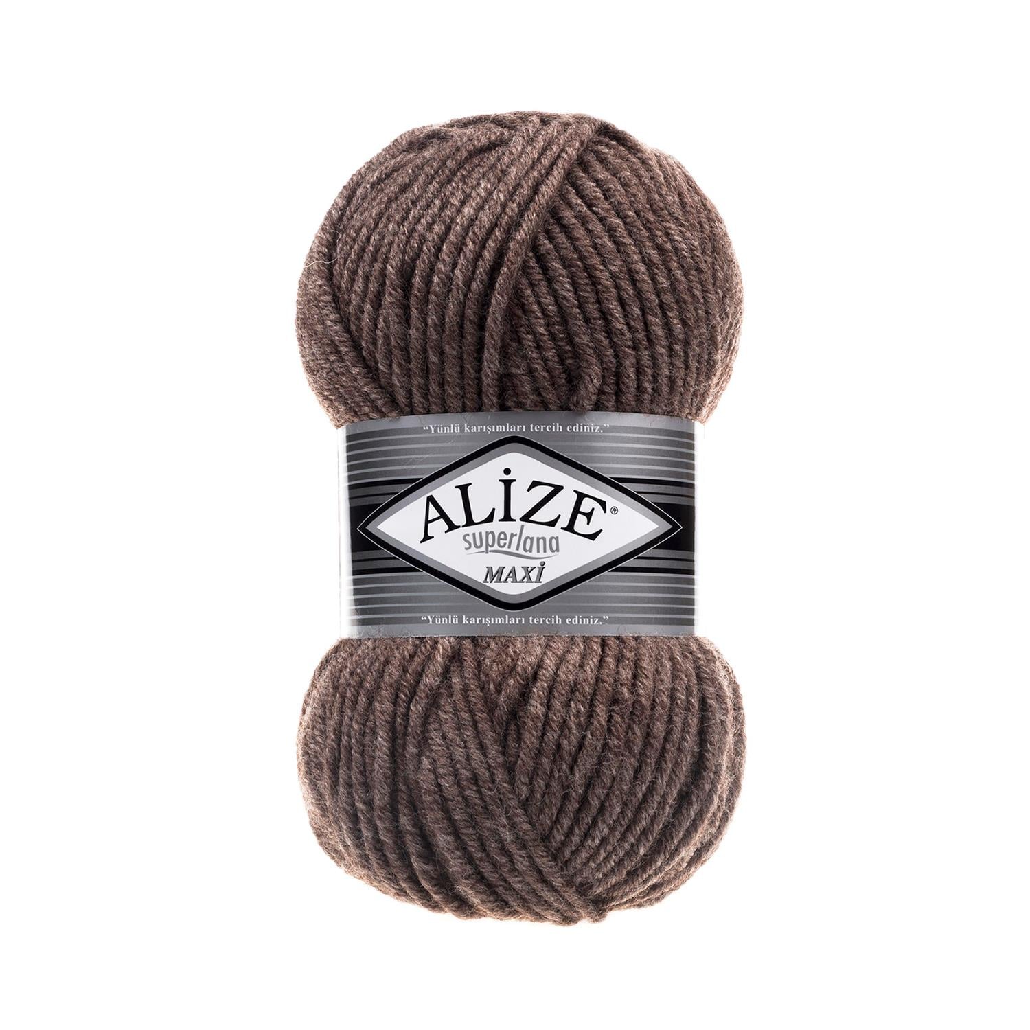 Alize Superlana Maxi 240 Melanj Kahve 