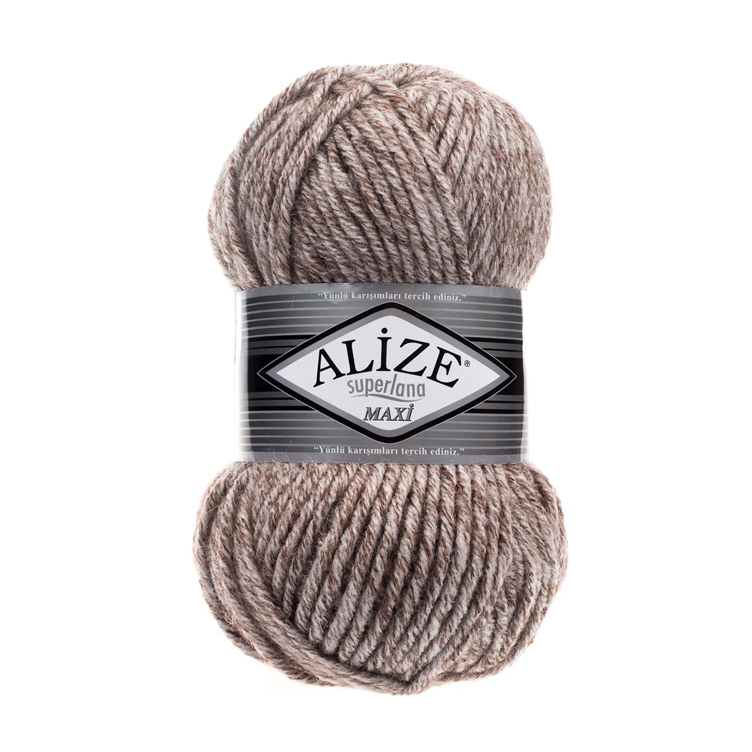 Alize Superlana Maxi 803 Jaspe Sütlü Kahve 