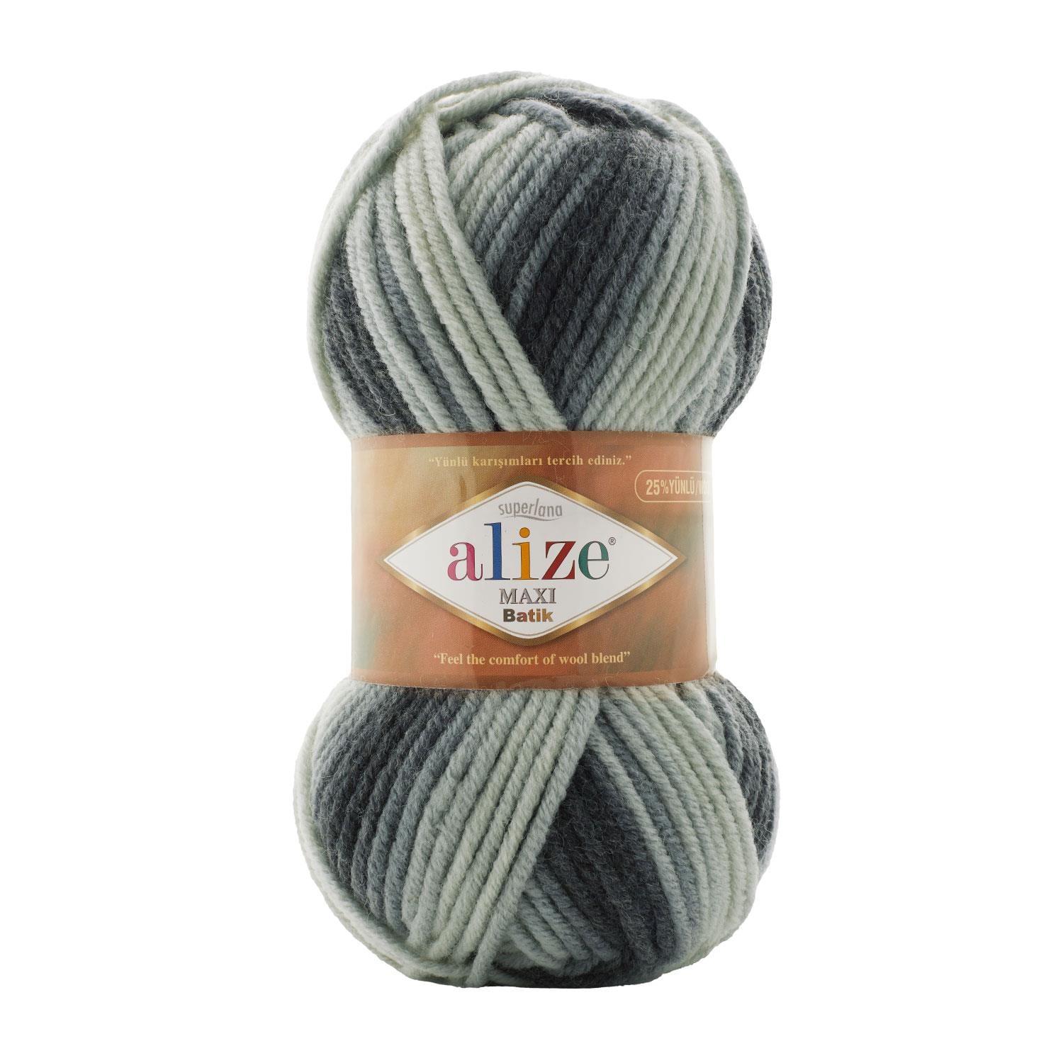 Alize Superlana Maxi Batik El Örgü İpliği 7786 Batik  - 1 ADET