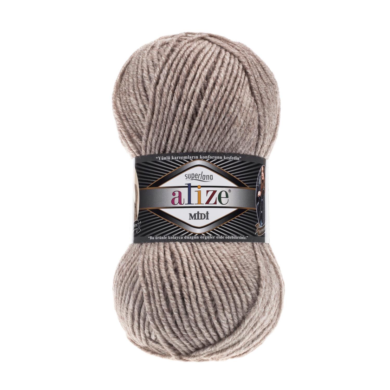 Alize Superlana Midi/207 Melanj Kahve/