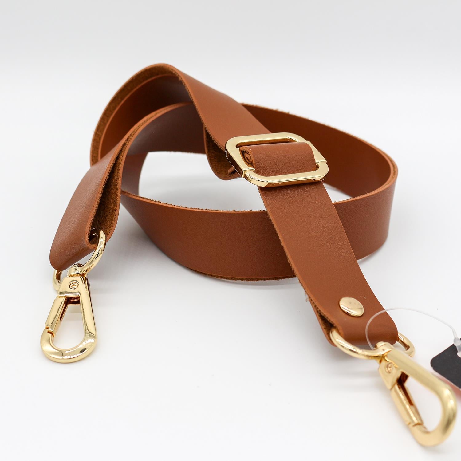 Ayarlanabilir Deri Çapraz Çanta Askısı [ 2.5cm & 72cm ] Taba 