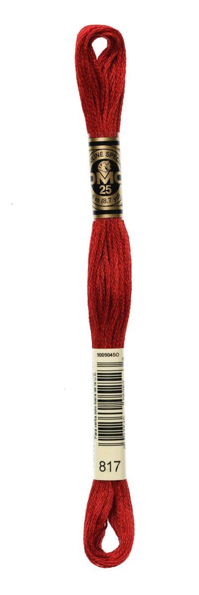 DMC Muline İp 817 Kırmızı 