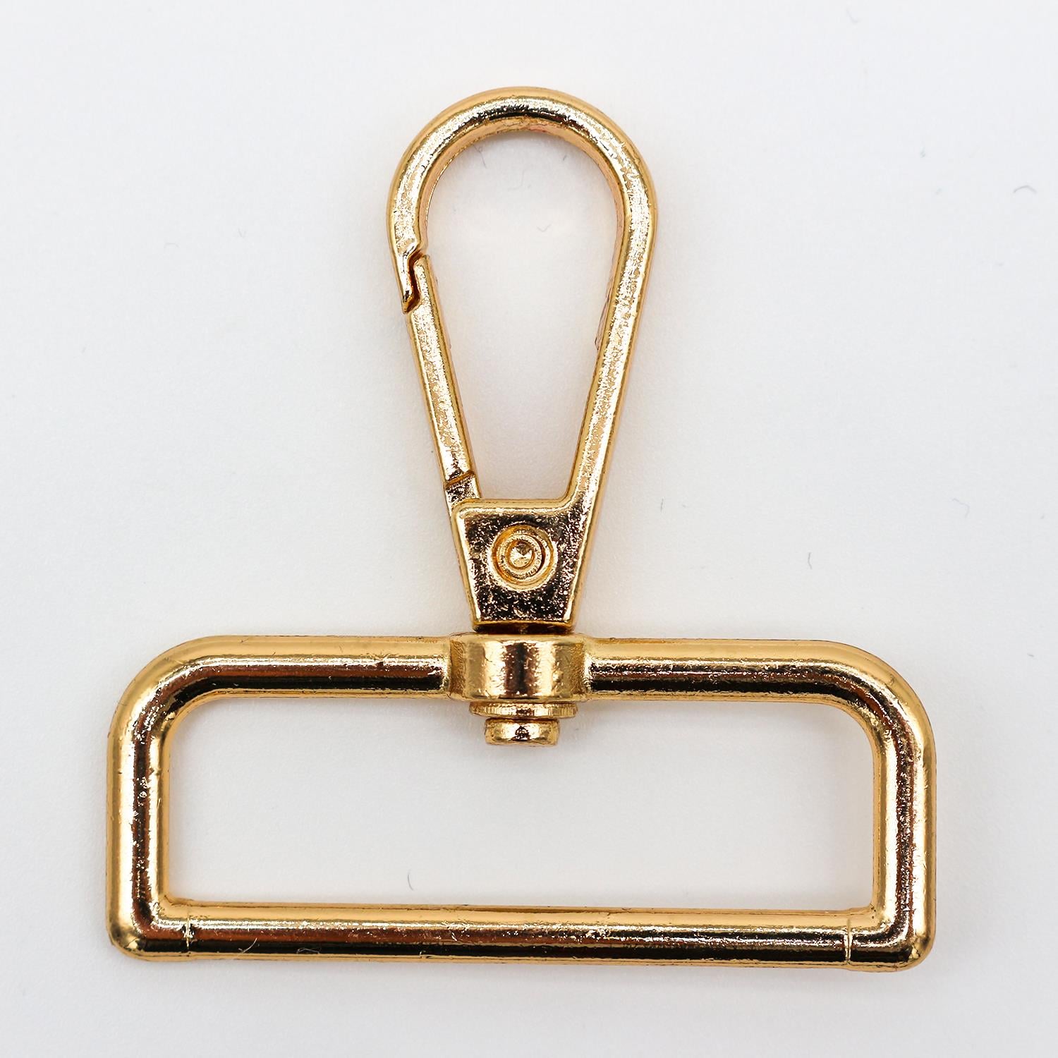 Dörtgen Yaylı Kanca [Alt En:4.5 cm - Boy :4.7 cm] Gold
