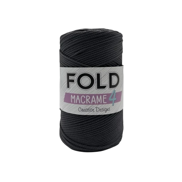 Fold Yarn 4 No Polyester Makrome İp 200gr 3mm 069 Füme  - 1 ADET