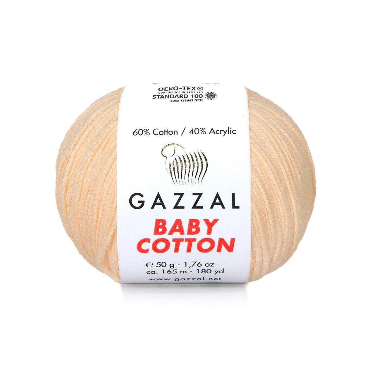 Gazzal Baby Cotton El Örgü İpliği 50gr 3469 Yavruağzı  - 1 ADET