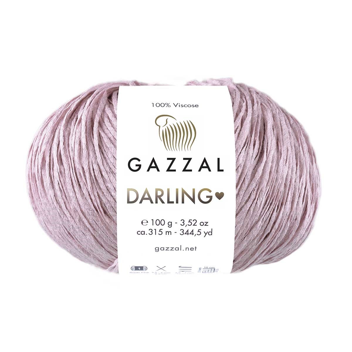 Gazzal Darling El Örgü İpliği 100gr 315mt 565 Gül Kurusu - 1 ADET