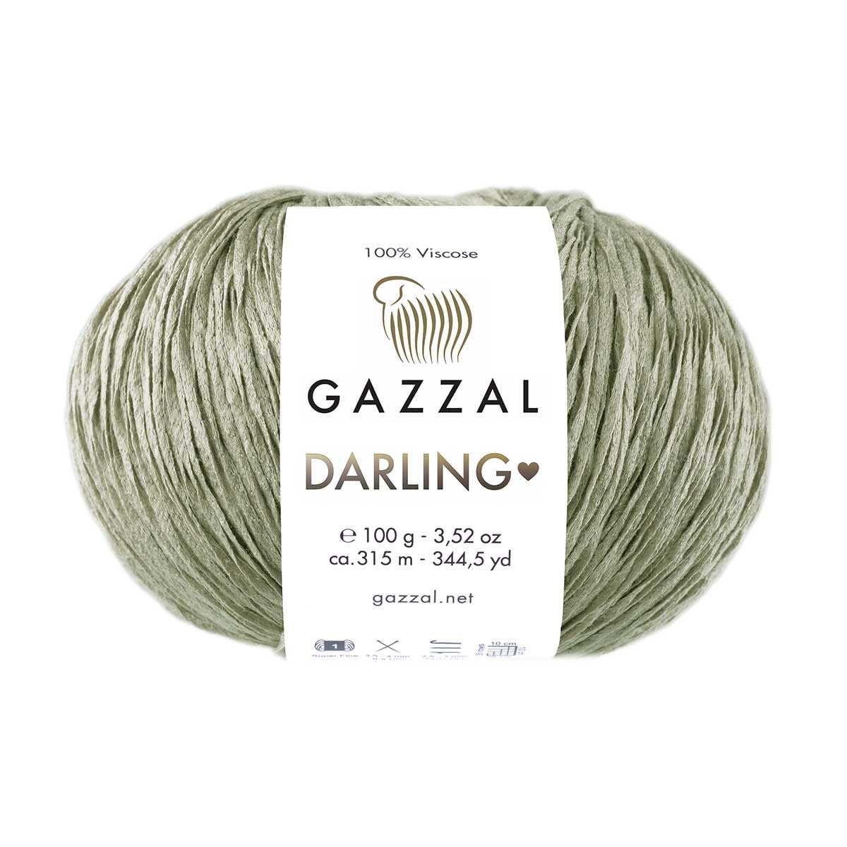 Gazzal Darling El Örgü İpliği 100gr 315mt 564 Yağ Yeşili - 1 ADET