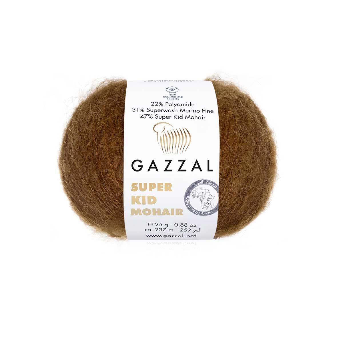 Gazzal Super Kid Mohair 25gr 64401 Kahverengi - 1 ADET