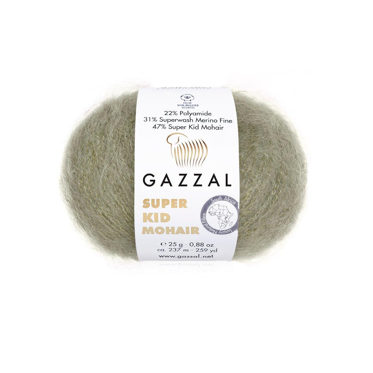 Gazzal Super Kid Mohair 25gr 64407 Küf Yeşili - 1 ADET