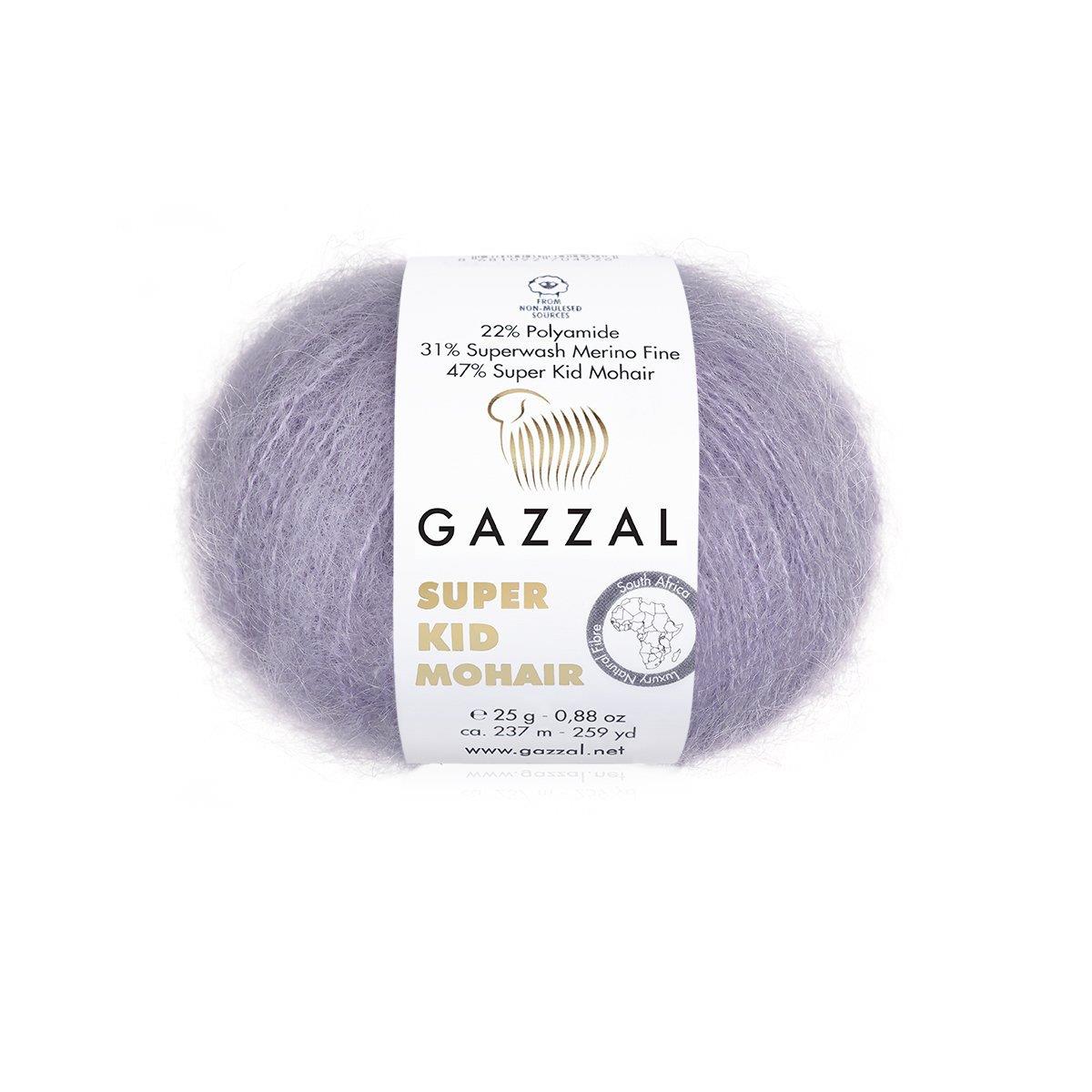 Gazzal Super Kid Mohair 25gr 64413 Lila - 1 ADET