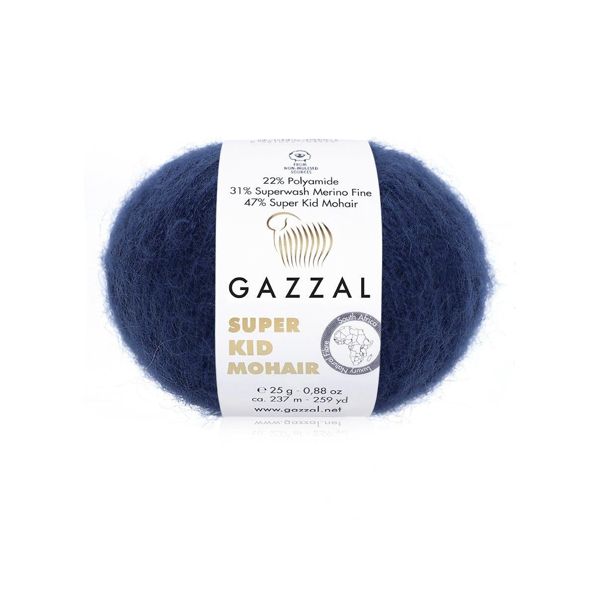 Gazzal Super Kid Mohair 25gr 64417 Lacivert - 1 ADET