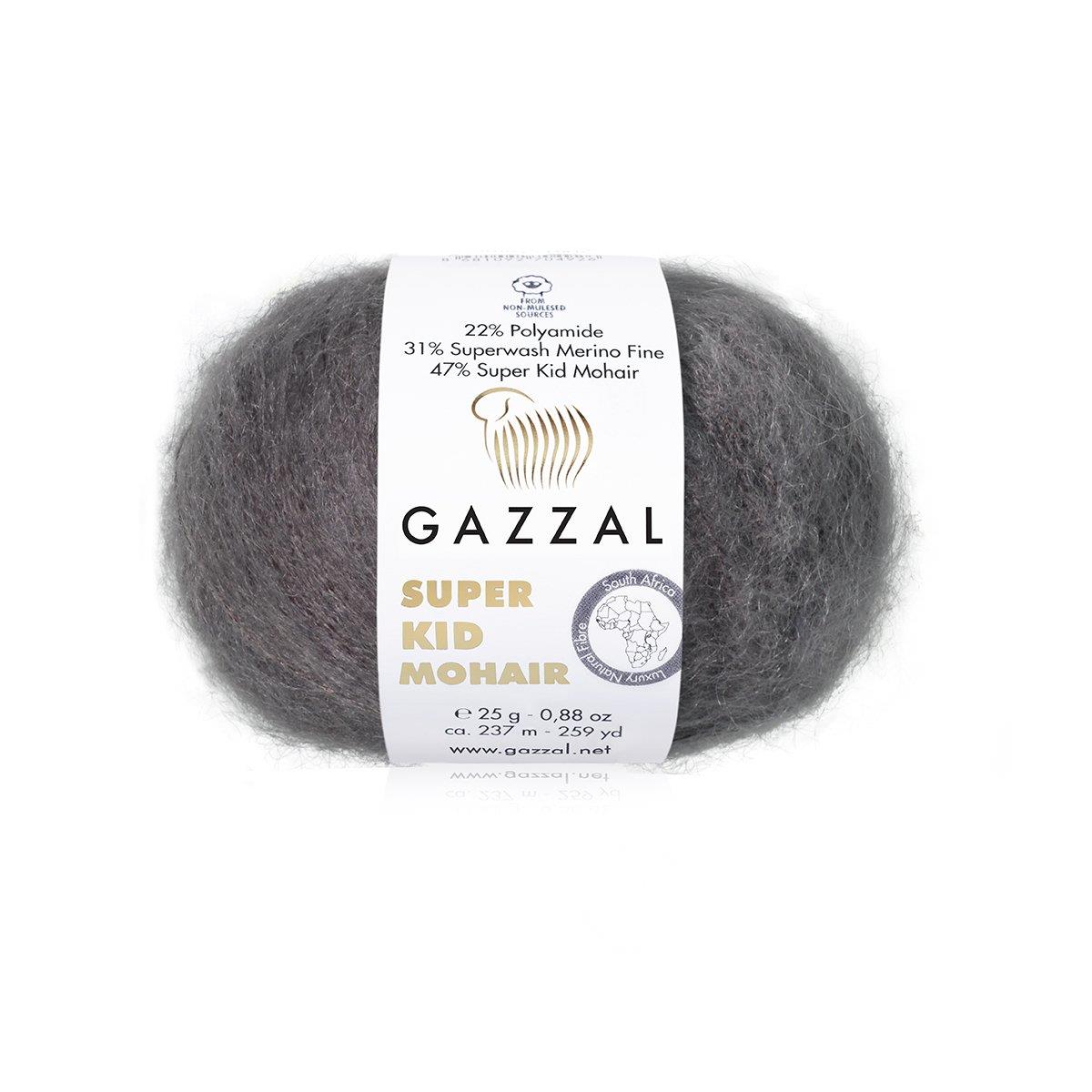 Gazzal Super Kid Mohair 25gr 64432 Gri - 1 ADET
