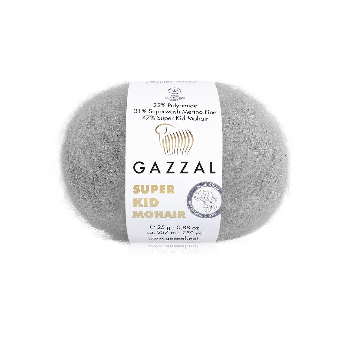Gazzal Super Kid Mohair 25gr 64434 Gri - 1 ADET