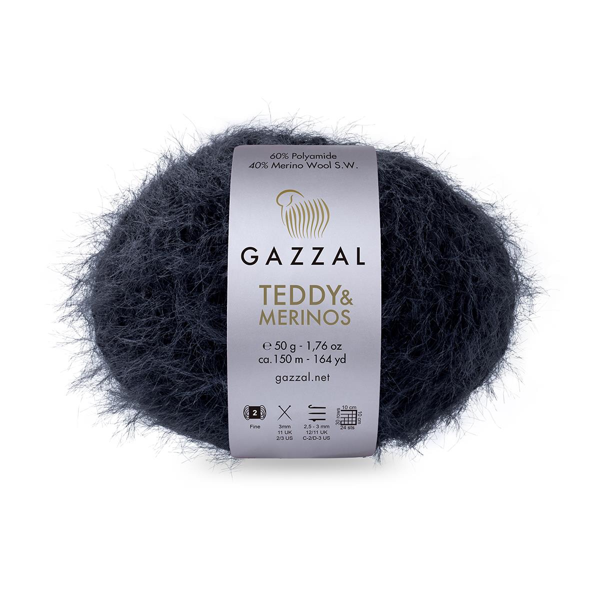 Gazzal Teddy El Örgü İpliği 50gr 6531 Siyah - 1 ADET
