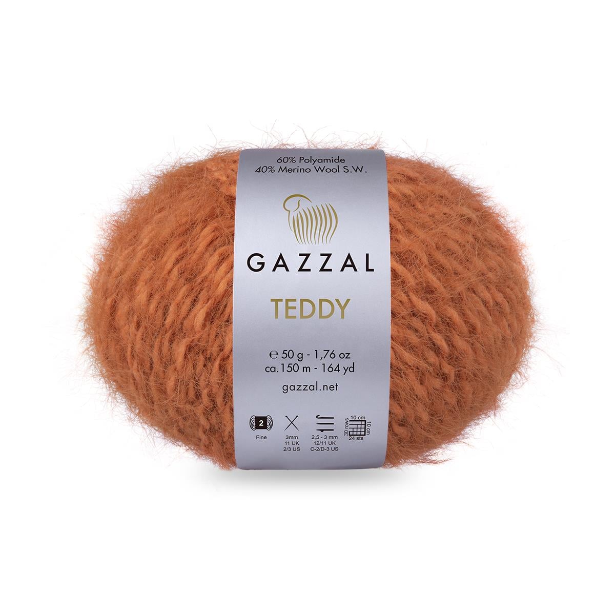 Gazzal Teddy El Örgü İpliği 50gr 6546 Taba  - 1 ADET