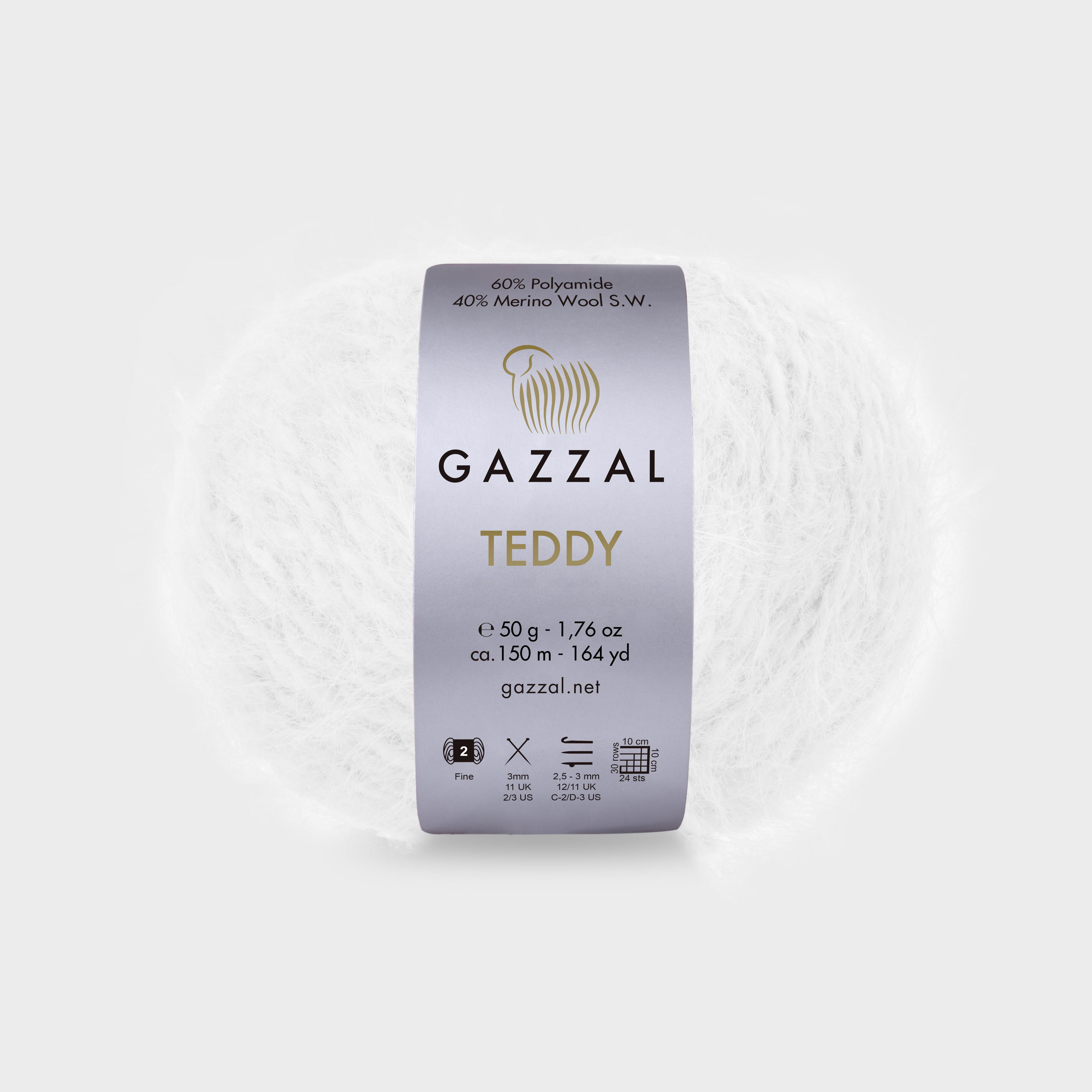 Gazzal Teddy El Örgü İpliği 50gr 6564 Krem - 1 ADET