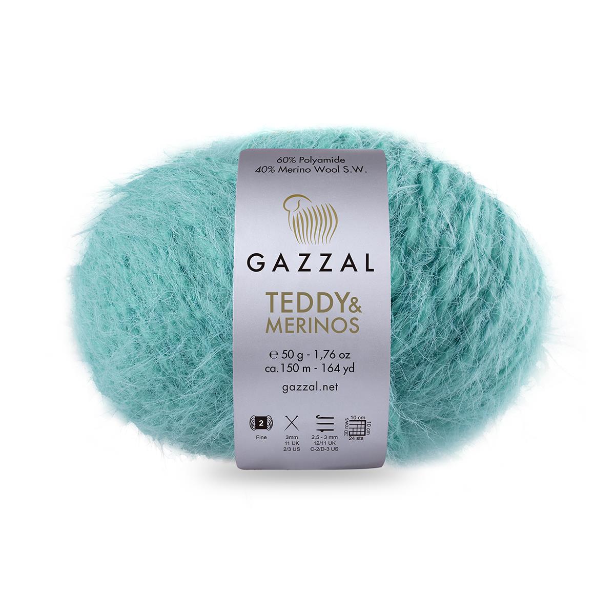 Gazzal Teddy El Örgü İpliği 50gr 6858 Mint - 1 ADET