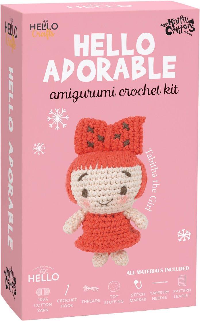 Hello Adorable Amigurumi Kit - Tabitha The Girl - 1 ADET