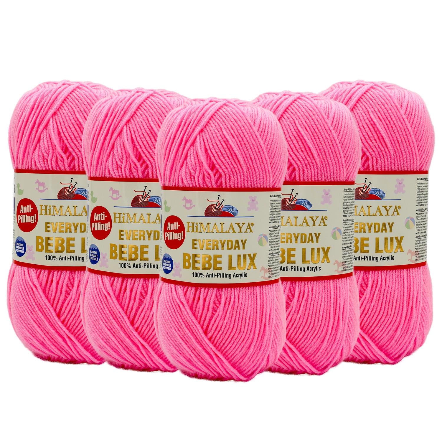 Himalaya Anti Pilling Everyday Bebelux 70444 Neon Pembe    5 Adet
