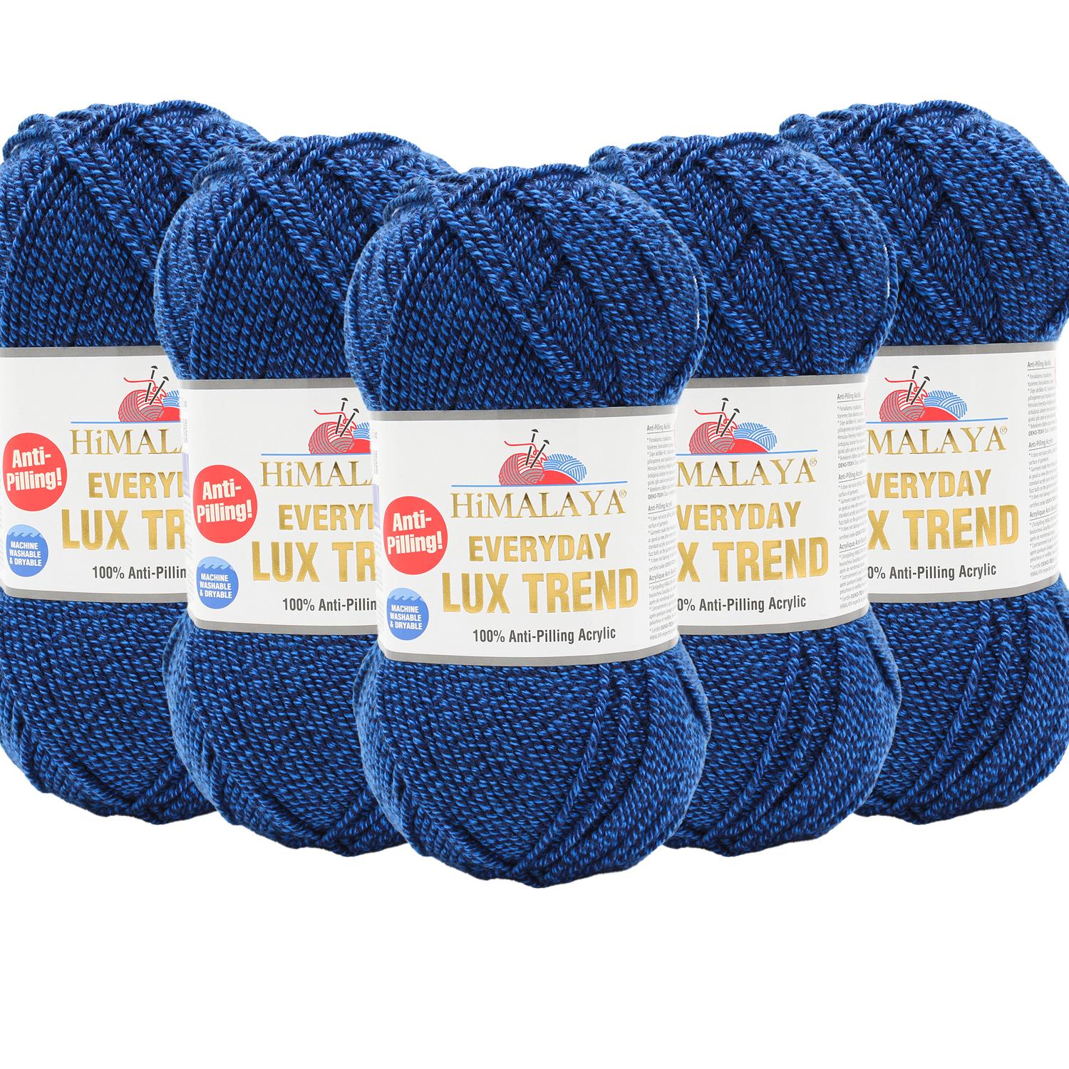 Himalaya Everyday Lux Trend Anti Pilling El Örgü İpliği - 21810 Lacivert Kırçıl   5 Adet