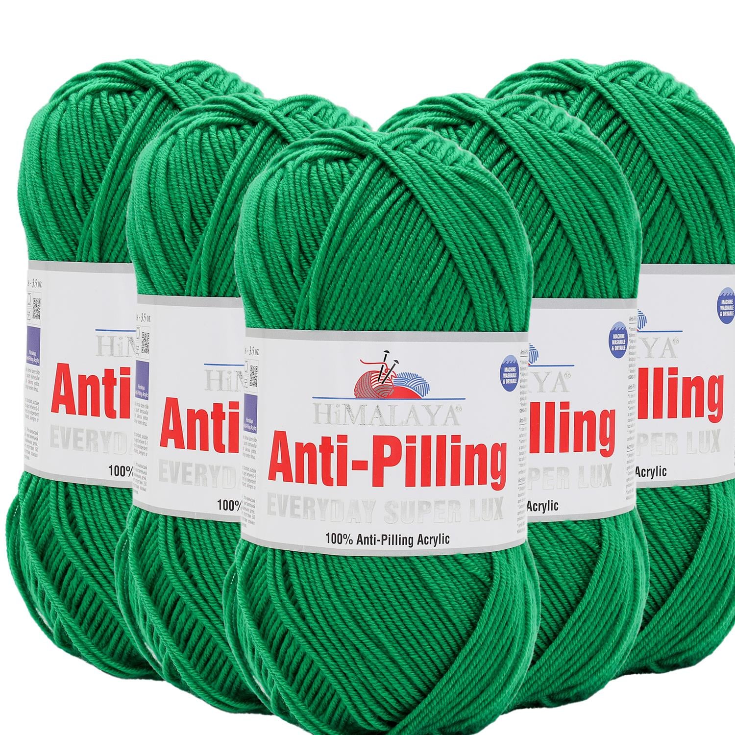 Himalaya Everyday Super Lux Anti Pilling El Örgü İpliği - 73416 Yeşil   5 Adet