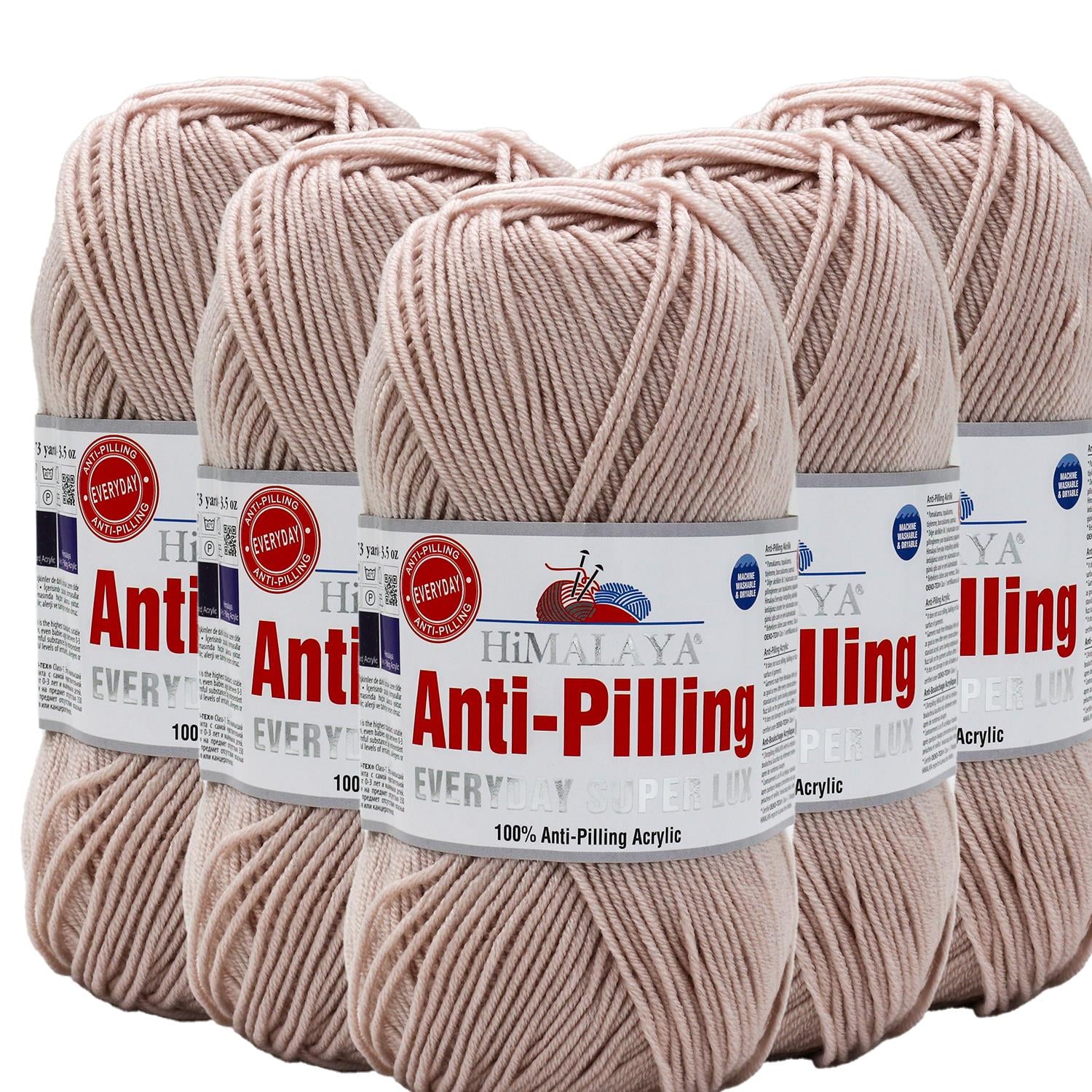 Himalaya Everyday Super Lux Anti Pilling El Örgü İpliği - 73403 Taş Beji   5 Adet