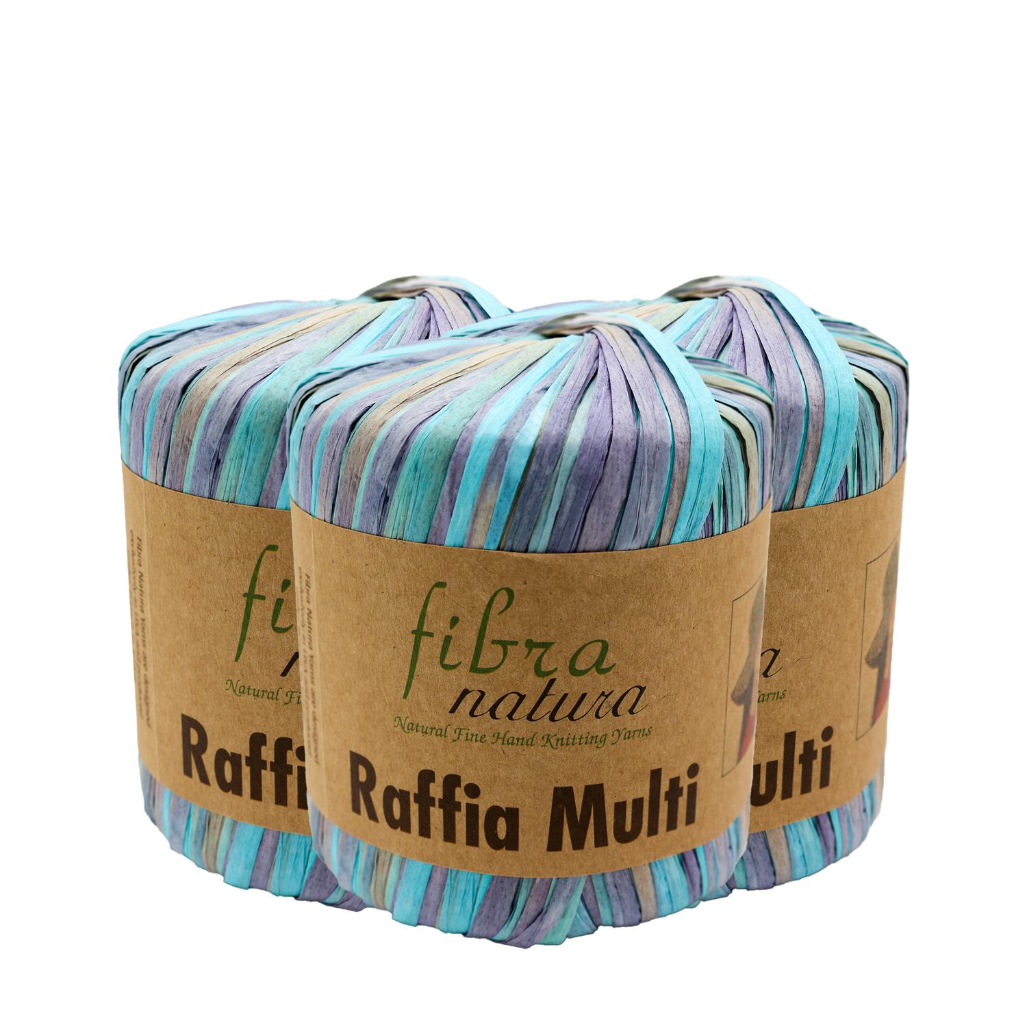 Himalaya Fibra Natura Raffia Multi - 117-14 Çok Renkli   3 Adet