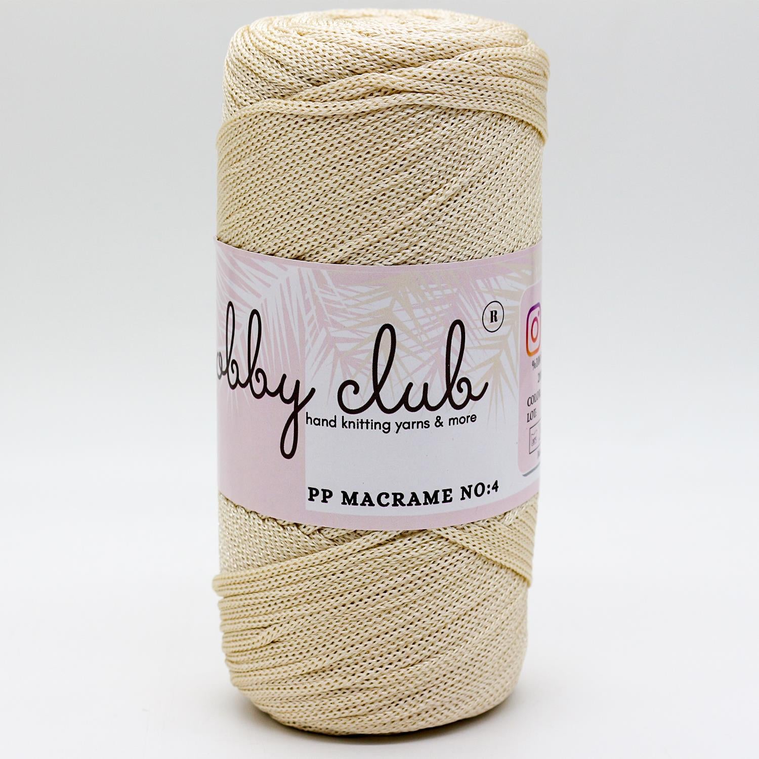 Hobby Clb Polyester Makrome 200gr 3mm 028 Krem