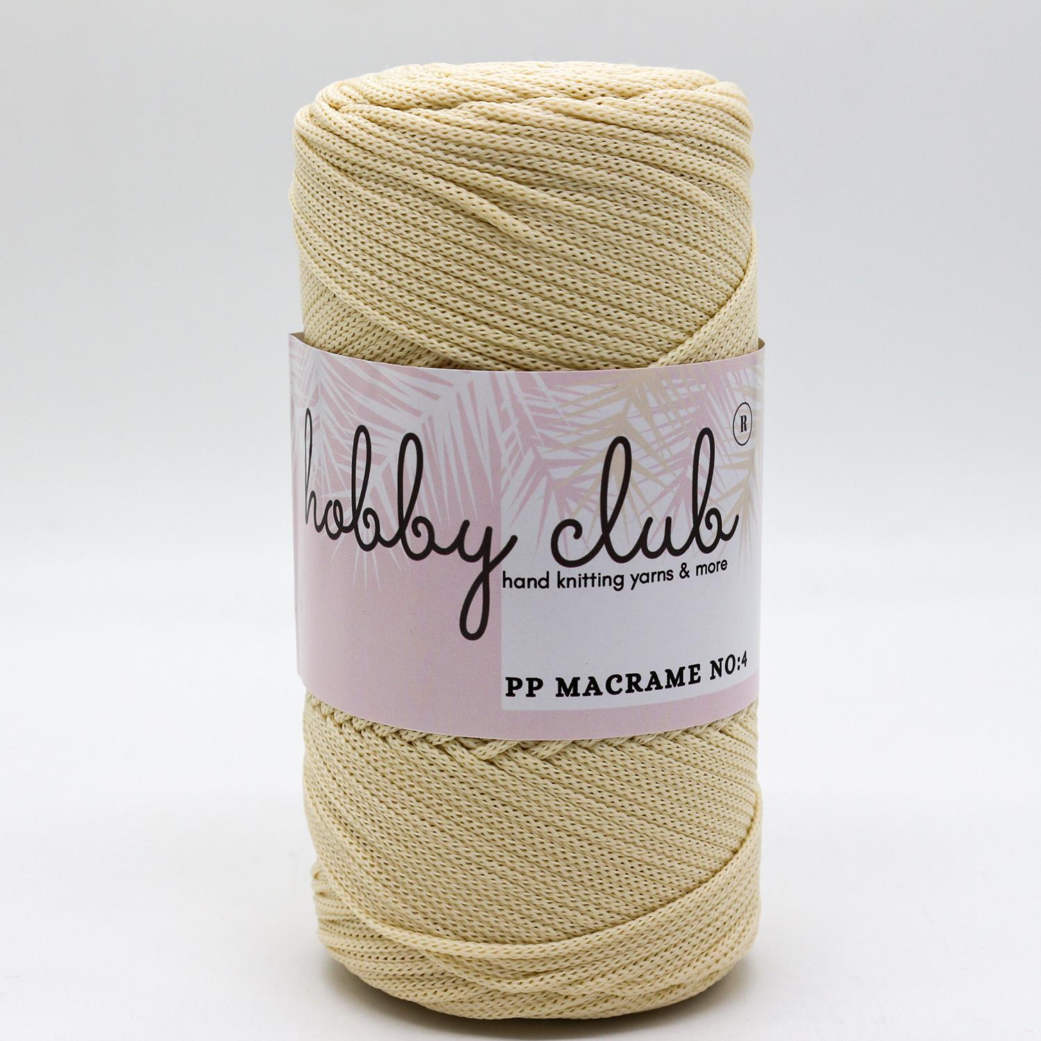 Hobby Clb Polyester Makrome 200gr 3mm 017 Krem