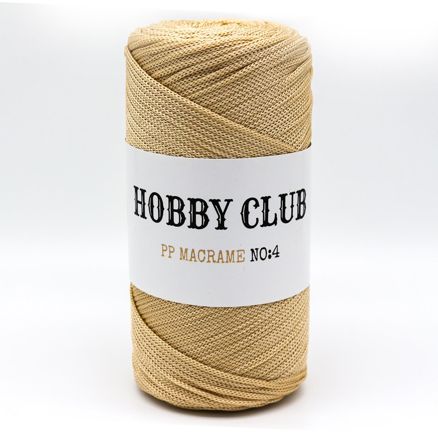 Hobby Club Polyester Makrome 200gr 3mm 036 Sütlü Kahve 