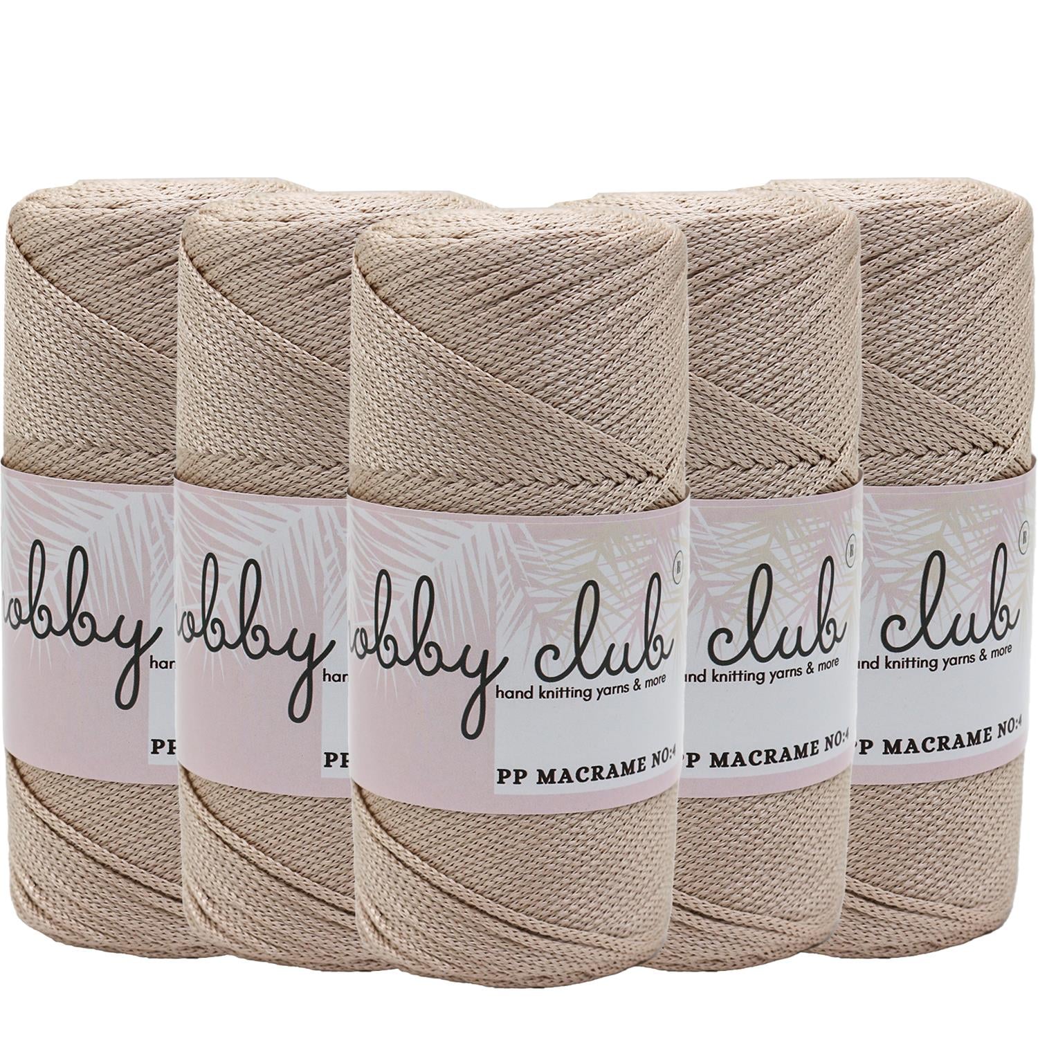 Hobby Club Polyester Makrome 200gr 3mm - 031 Bej   5 Adet
