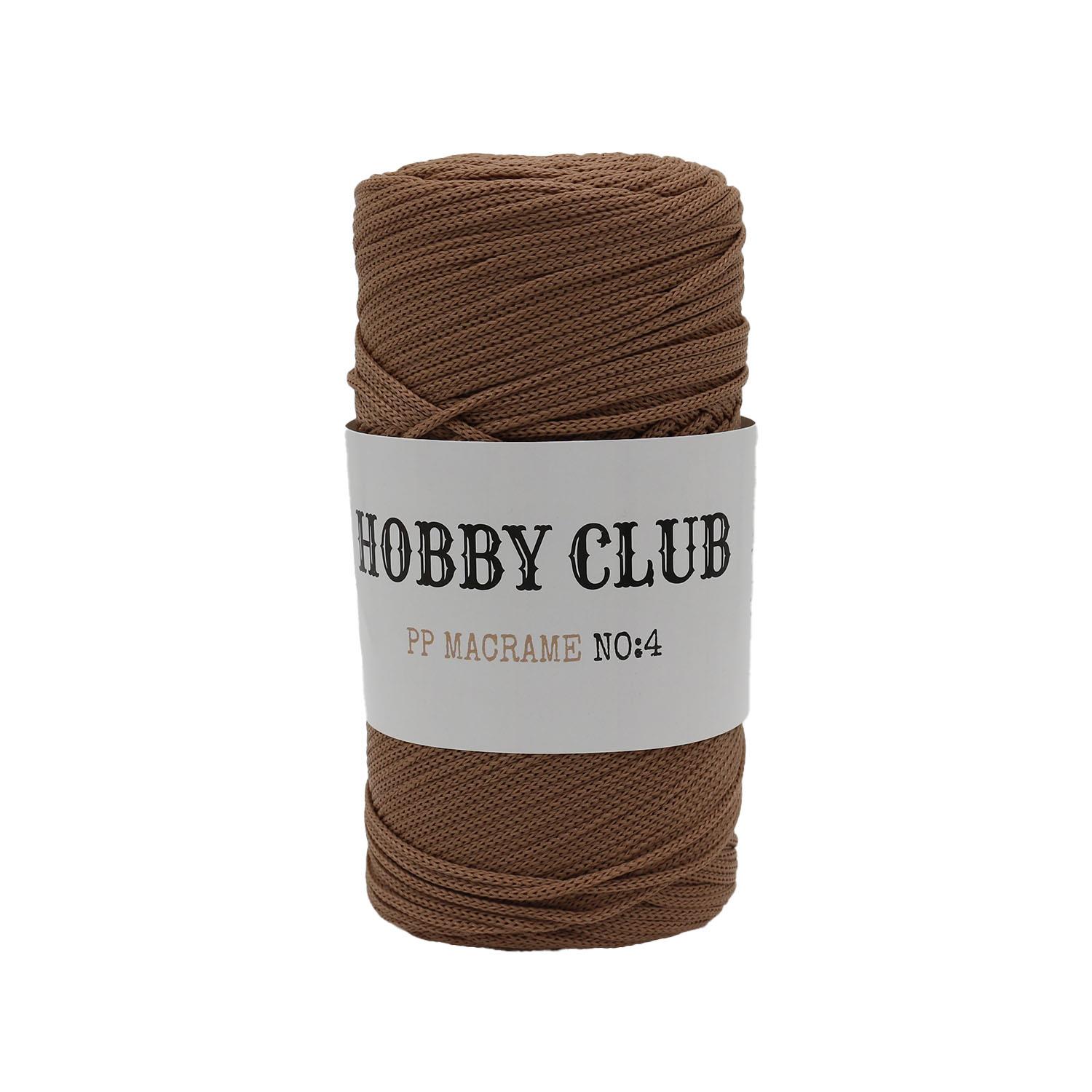 Hobby Club Polyester Makrome 200gr 3mm - 200 Kahverengi - 
