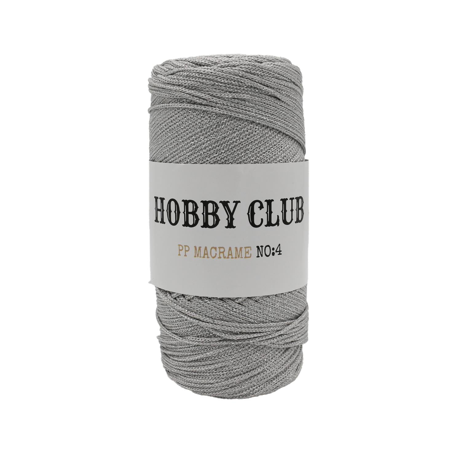 Hobby Club Simli Polyester Makrome 200gr 3mm 060 Gri 