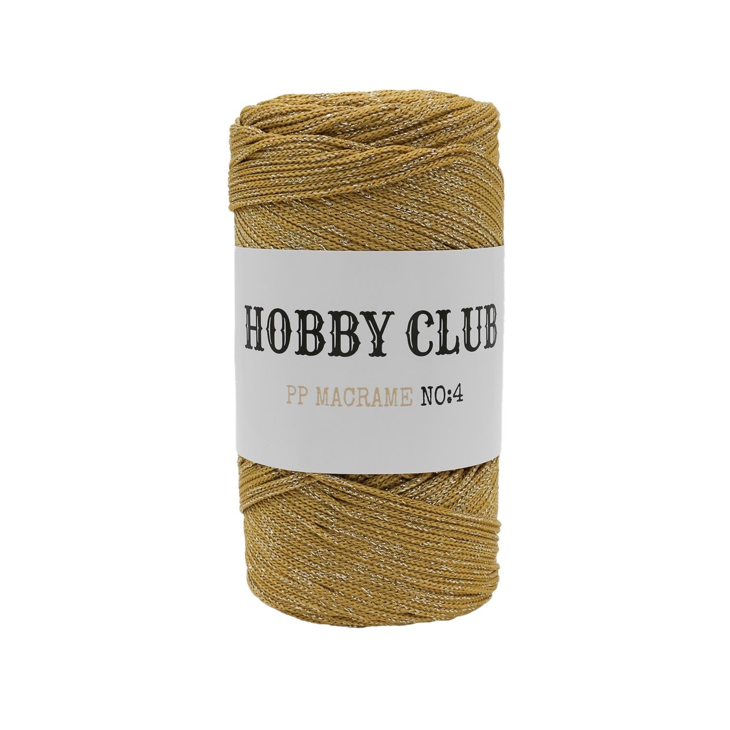 Hobby Club Simli Polyester Makrome 200gr 3mm 050 Gold