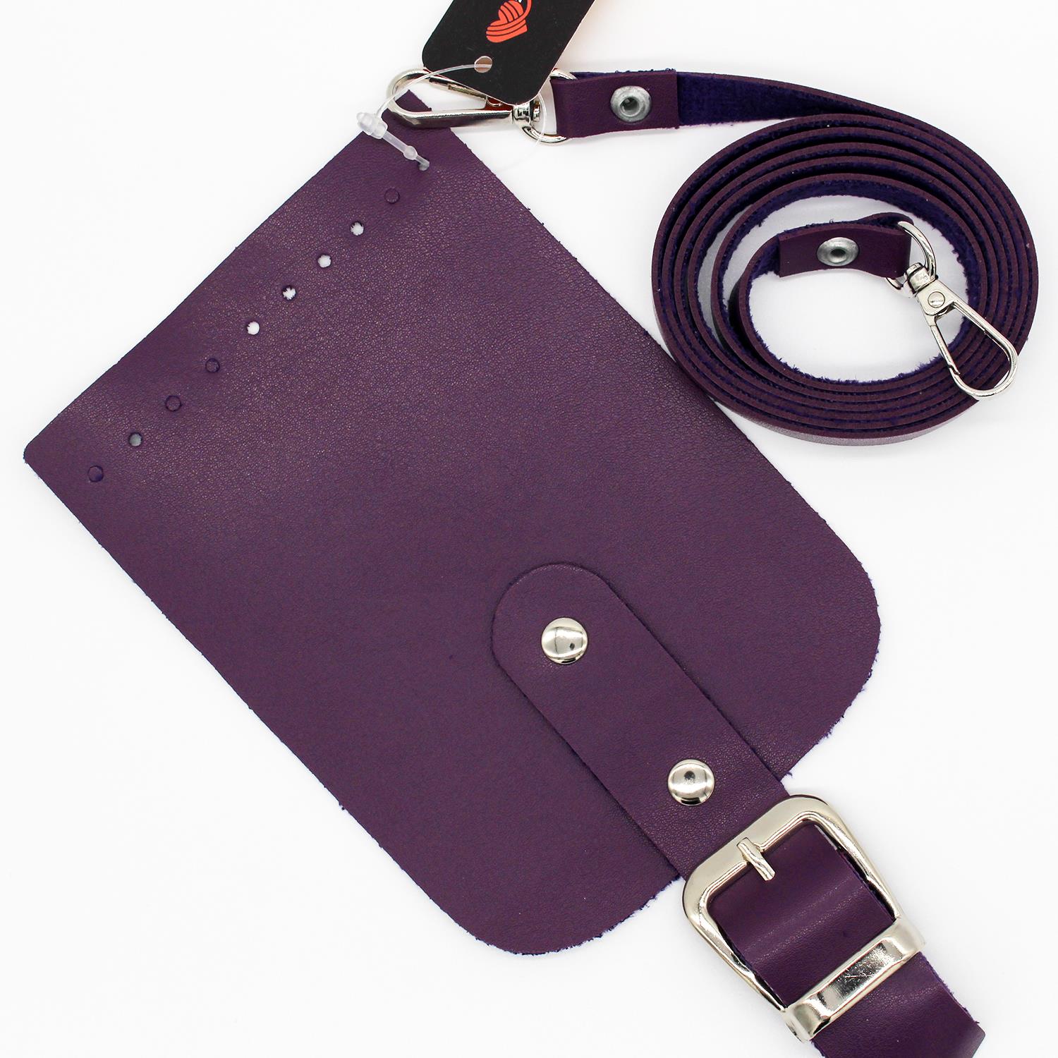 Kapaklı Telefon Çantası Seti - Mini Bag Mürdüm 