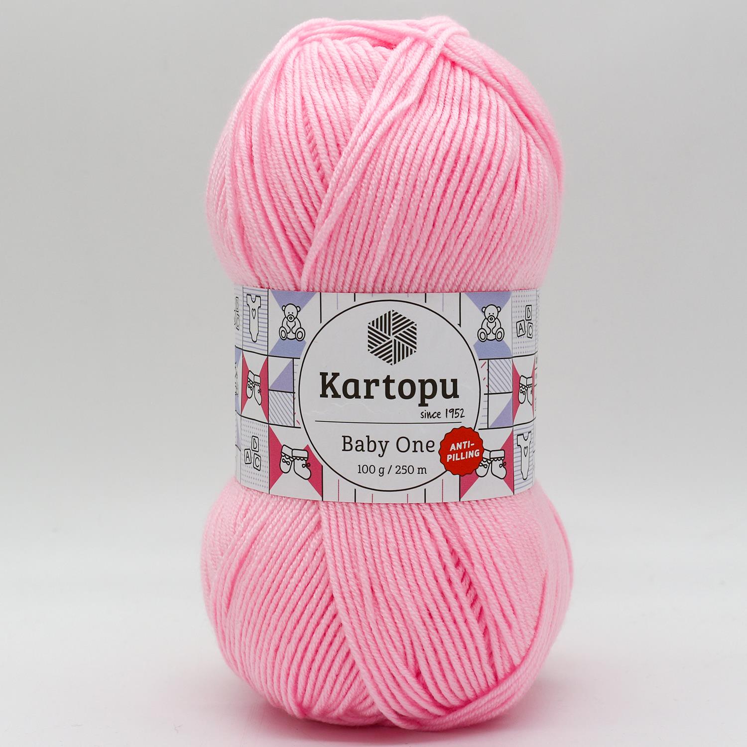Kartopu Baby One Anti Pilling El Örgü İpliği - K782 Pembe   5 Adet