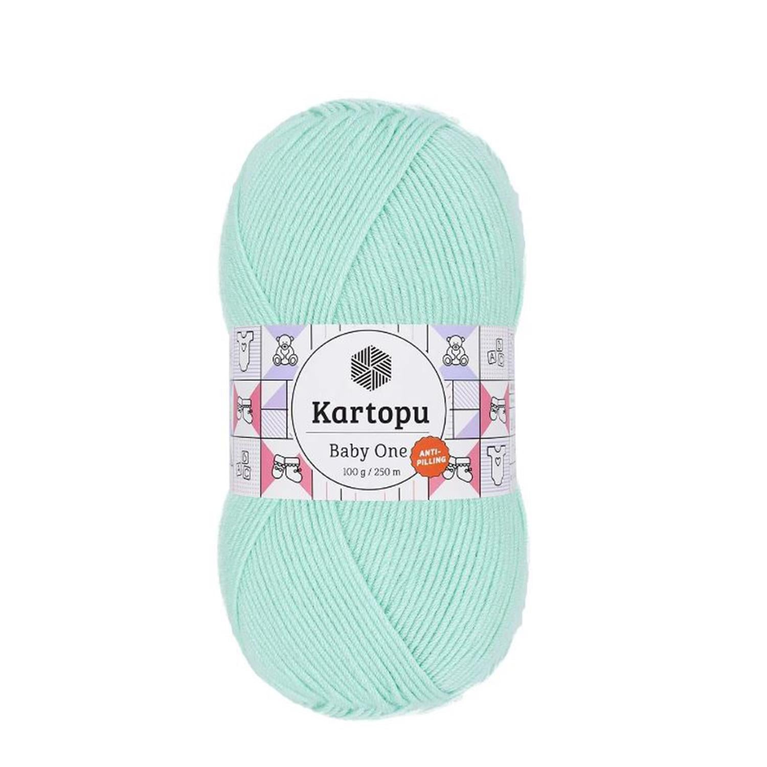 Kartopu Baby One Anti Pilling El Örgü İpliği - K507 Mint Yeşili   5 Adet