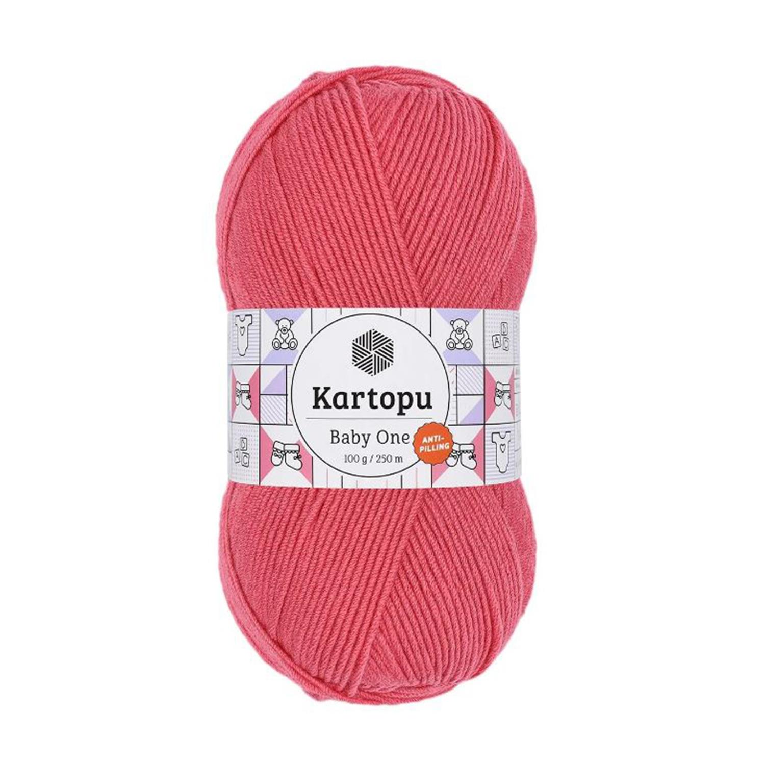 Kartopu Baby One Anti Pilling El Örgü İpliği - K254 Pembe   5 Adet