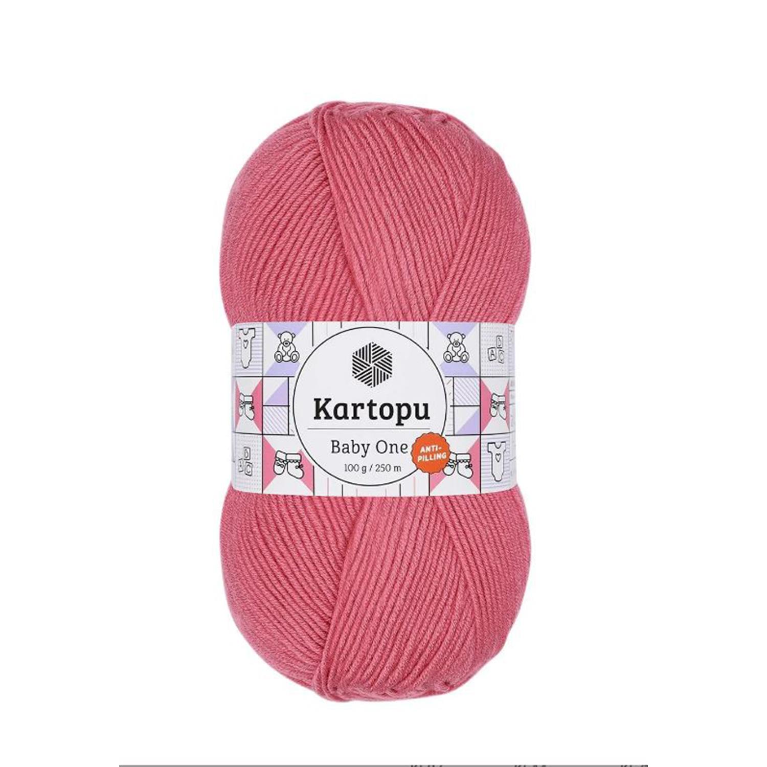 Kartopu Baby One Anti Pilling El Örgü İpliği - K244 Pembe   5 Adet