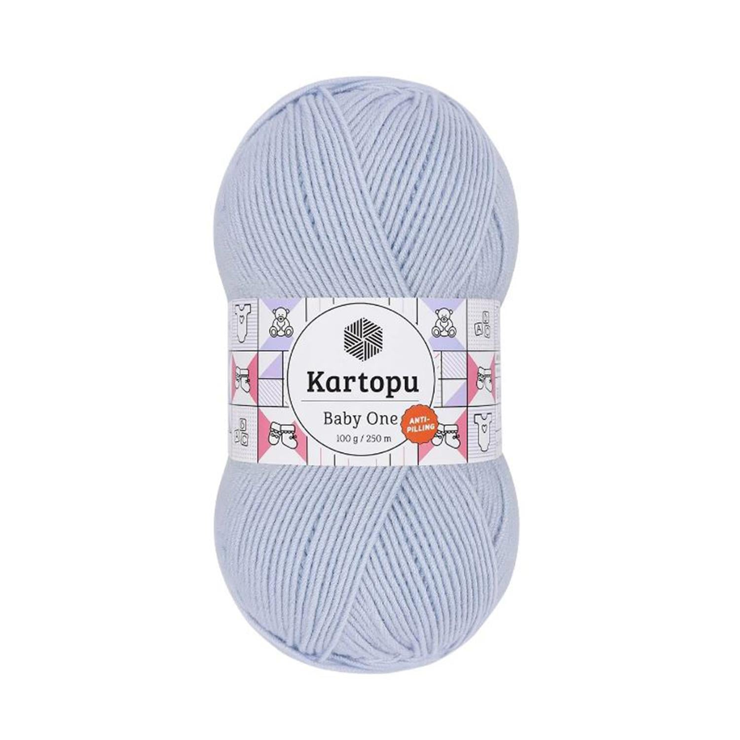 Kartopu Baby One Anti Pilling El Örgü İpliği - K580 Mavi   5 Adet