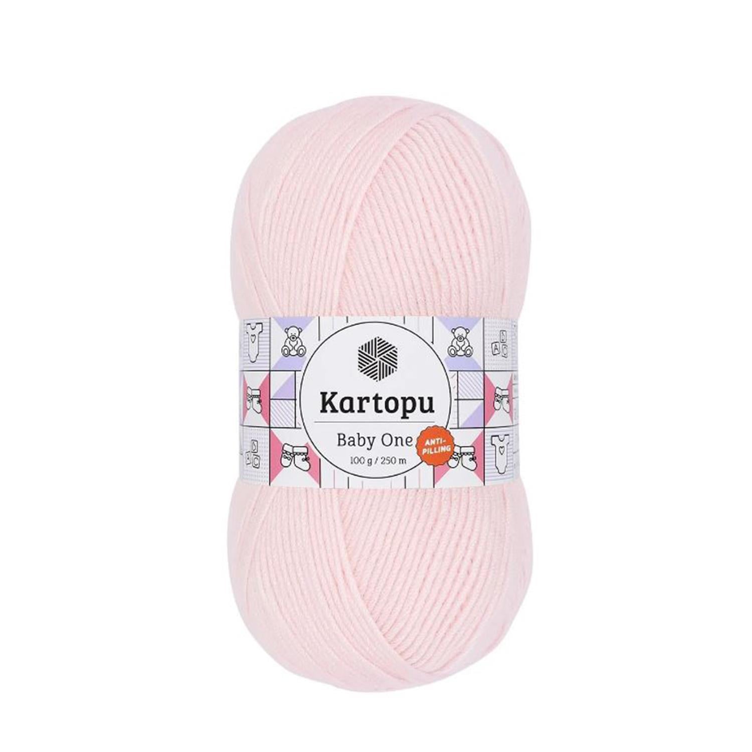 Kartopu Baby One Anti Pilling El Örgü İpliği - K255 Pembe   5 Adet