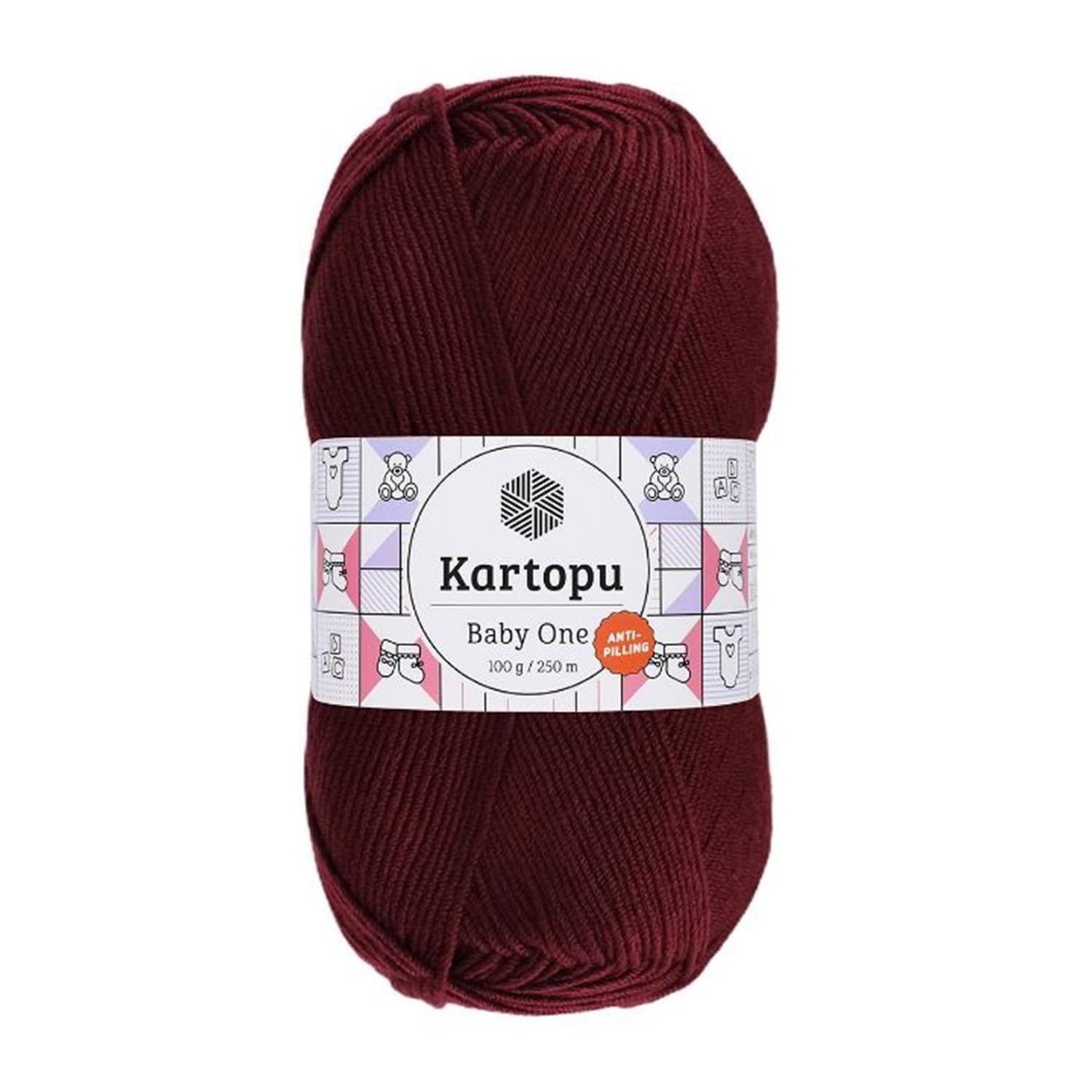 Kartopu Baby One Anti Pilling El Örgü İpliği - K1105 Bordo - 