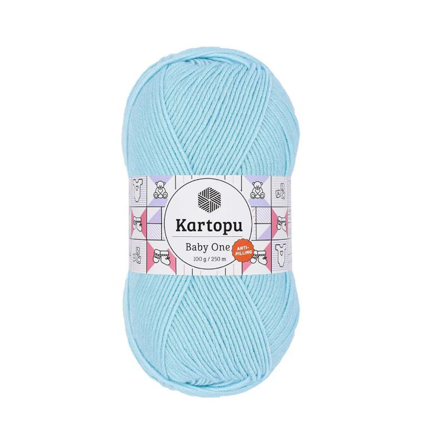 Kartopu Baby One Anti Pilling El Örgü İpliği - K502 Mavi   5 Adet