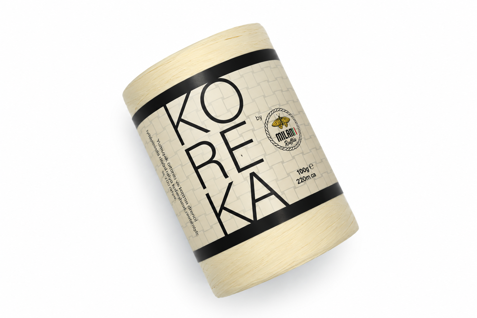 Koreka Rafya İplik 100gr 220mt 68 Krem - 1 ADET
