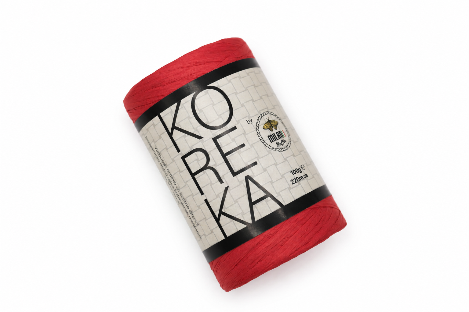 Koreka Rafya İplik 100gr 220mt 81 Kırmızı - 1 ADET