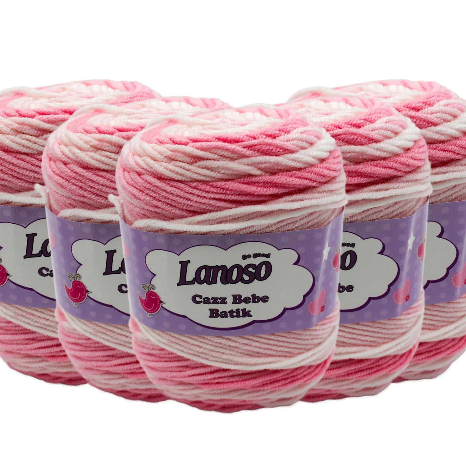 Lanoso Cazz Bebe Batik El Örgü İpliği - 751 Batik   5 Adet