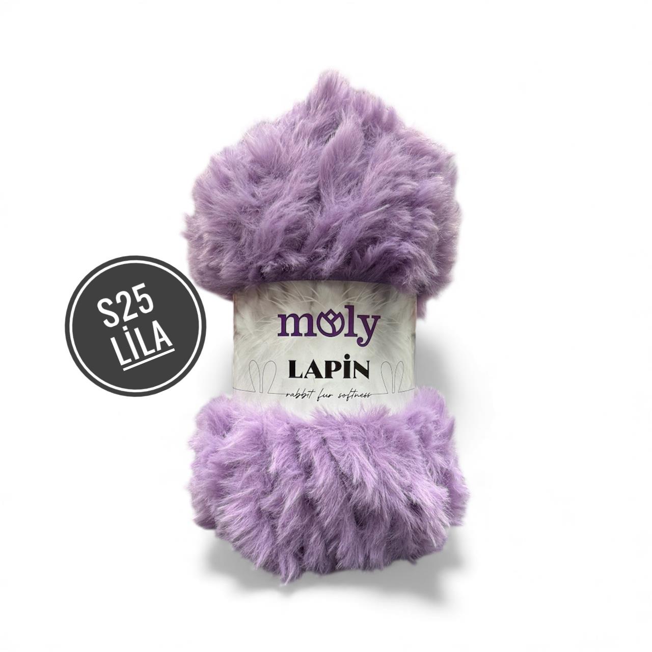 Molly Lapin Tavşan Tüyü El Örgü İpliği 100gr 64mt S25 Lila - 1 ADET