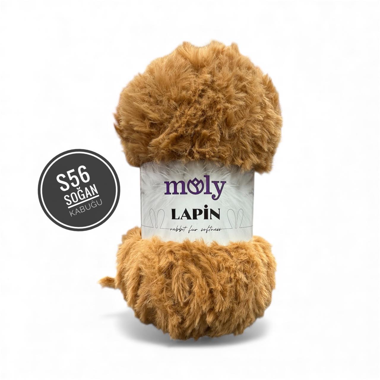 Molly Lapin Tavşan Tüyü El Örgü İpliği 100gr 64mt S56 Soğan Kabuğu - 1 ADET